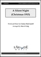 A Silent Night SATB choral sheet music cover